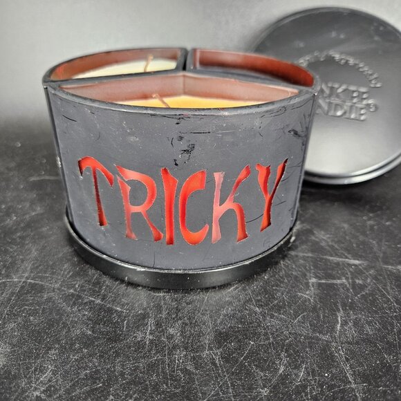 Yankee Candle Halloween 3 Scents Boo Tricky Wicked Patchouli Peppermint Jar - Picture 3 of 12
